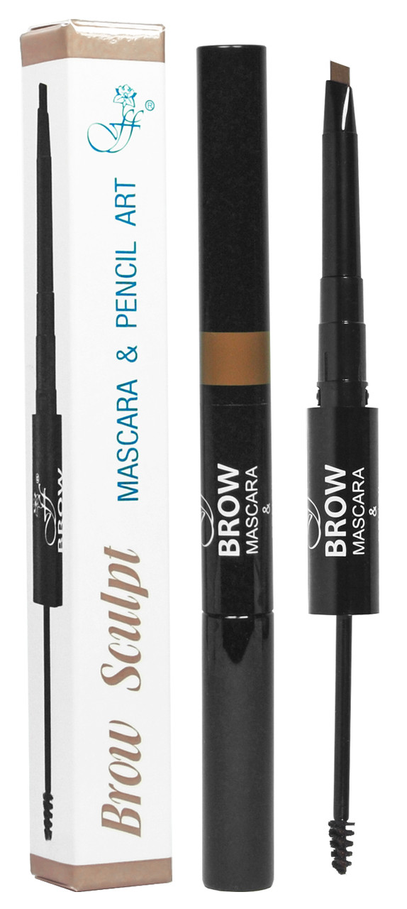 Карандаш и тушь для бровей FFleur BROW SCULPT MASCARA & PENCIL ART BME-17 №1 Blonde Коричневая Карандаш и тушь для бровей FFleur BROW SCULPT MASCARA & PENCIL ART BME-17 №1 Blonde Коричневая