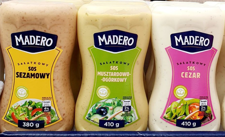 Соус Madero SOS Sezamowy/Salatkowy Musztardowo-ogorkowy/Cezar 410 г. Соус Madero SOS Sezamowy/Salatkowy Musztardowo-ogorkowy/Cezar 410 г.