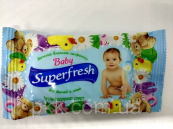Влажные салфетки детские без спирта SuperFresh 15 шт. Зображення №4 Влажные салфетки детские без спирта SuperFresh 15 шт. Зображення №4