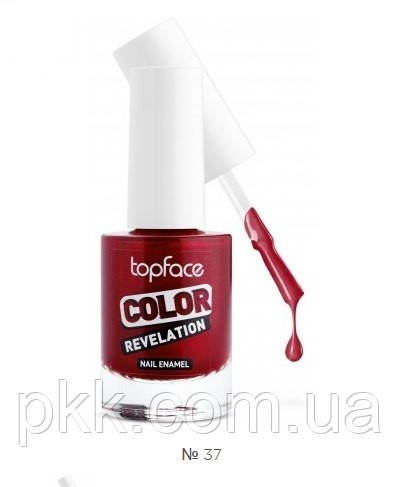Лак для ногтей TopFace Color Revelation 9 мл № 37 Перламутровый Вишнёвый Лак для ногтей TopFace Color Revelation 9 мл № 37 Перламутровый Вишнёвый
