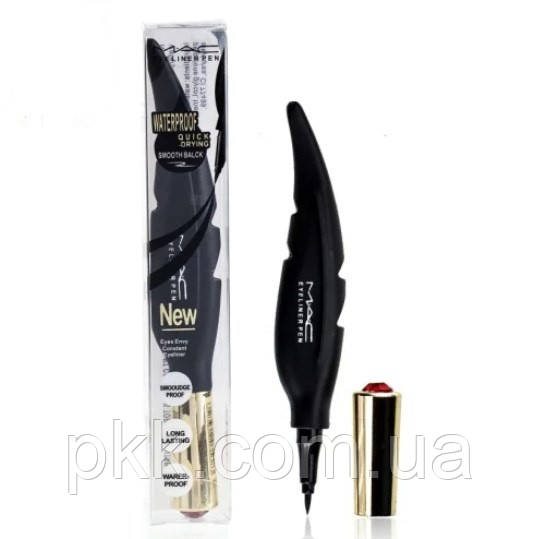 Водостойкая подводка-фломастер для глаз с твердой кисточкой MAC Водостойкая подводка-фломастер для глаз с твердой кисточкой MAC