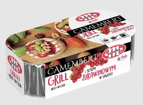 Сир камемберт з журавлиною Mlekovita 230 г. (100*2 +30 г.) Сир камемберт з журавлиною Mlekovita 230 г. (100*2 +30 г.)