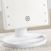 Зеркало косметическое настольное с LED-подсветкой La Rosa 4485 LMR Белое. Зображення №4 Зеркало косметическое настольное с LED-подсветкой La Rosa 4485 LMR Белое. Зображення №4