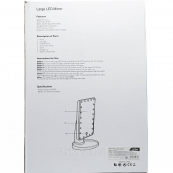 Зеркало косметическое настольное с LED-подсветкой La Rosa 4485 LMR Белое. Зображення №9 Зеркало косметическое настольное с LED-подсветкой La Rosa 4485 LMR Белое. Зображення №9