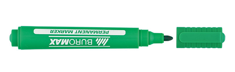 Маркер перманентний Buromax 2-4 мм Зелений (BM.8700-04) Маркер перманентний Buromax 2-4 мм Зелений (BM.8700-04)