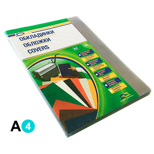 Обкладинка прозора D&A А4 200 мкм 100 шт Без кольору (1220102010300) Обкладинка прозора D&A А4 200 мкм 100 шт Без кольору (1220102010300)