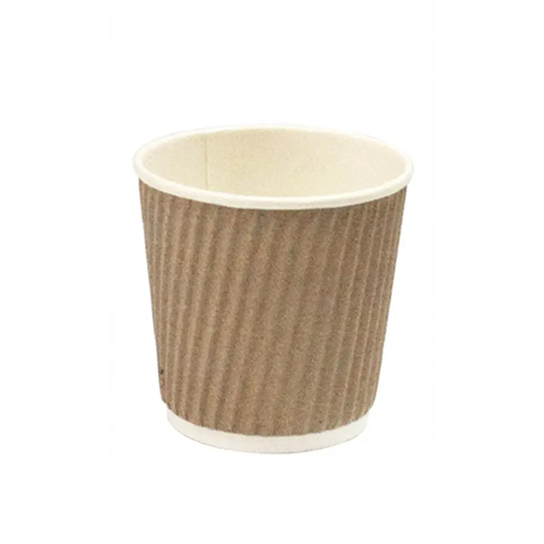 Стакан гофрований Ripple 110 мл 30 шт. Бурий (110045) Стакан гофрований Ripple 110 мл 30 шт. Бурий (110045)