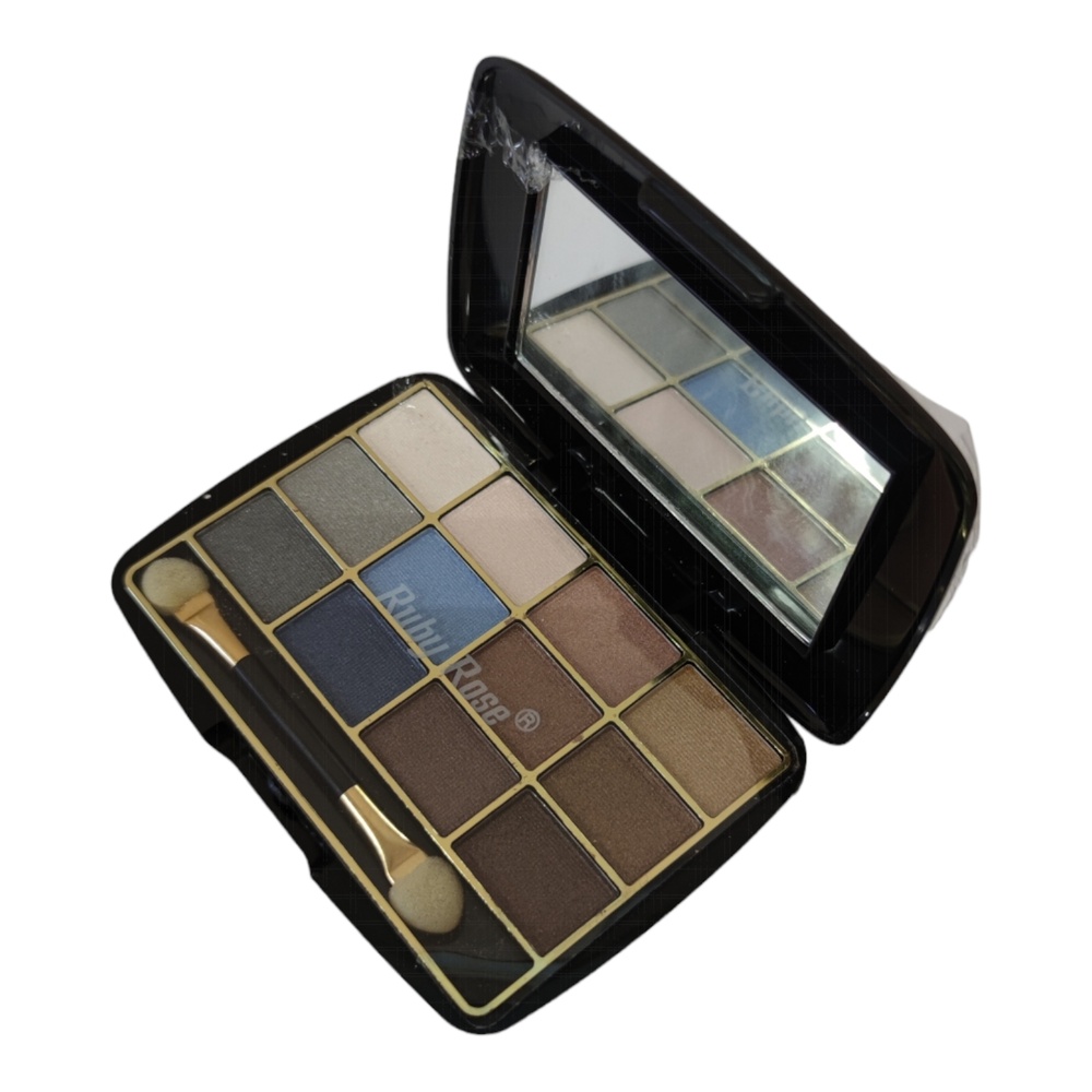 Палетка теней для век Ruby Rose 12 цветов HB-312, № 04 Синие-розовые-золотистые-серые Палетка теней для век Ruby Rose 12 цветов HB-312, № 04 Синие-розовые-золотистые-серые