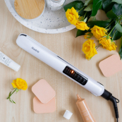 Щипці випрямляч для волосся MAGIO MG-586, праска для завивки волосся, прилад для завивки волосся. Зображення №3