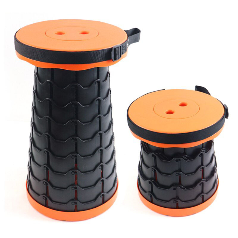 Розкладний стілець, складаний табурет Retractable Stool. Колір помаранчевий Розкладний стілець, складаний табурет Retractable Stool. Колір помаранчевий