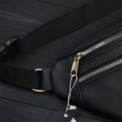 Якісна бананка з натуральної шкіри, сумка чоловіча - жіноча барсетка шкіряна. Зображення №4