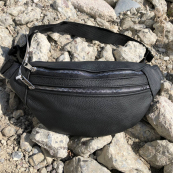 Якісна бананка з натуральної шкіри, сумка чоловіча - жіноча барсетка шкіряна. Зображення №19