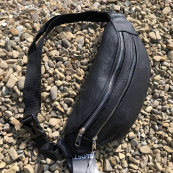 Якісна бананка з натуральної шкіри, сумка чоловіча - жіноча барсетка шкіряна. Зображення №20