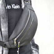 Якісна бананка з натуральної шкіри, сумка чоловіча - жіноча барсетка шкіряна. Зображення №26