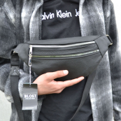 Якісна бананка з натуральної шкіри, сумка чоловіча - жіноча барсетка шкіряна. Зображення №30