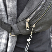 Якісна бананка з натуральної шкіри, сумка чоловіча - жіноча барсетка шкіряна. Зображення №32