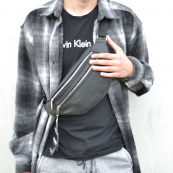 Якісна бананка з натуральної шкіри, сумка чоловіча - жіноча барсетка шкіряна. Зображення №33