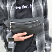 Якісна бананка з натуральної шкіри, сумка чоловіча - жіноча барсетка шкіряна. Зображення №34