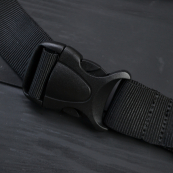 Бананка з натуральної шкіри, сумка чоловіча-жіноча барсетка чорна сумочка. Зображення №6