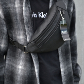 Бананка з натуральної шкіри, сумка чоловіча-жіноча барсетка чорна сумочка. Зображення №36