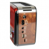 Радіоприймач Golon RX-455S USB акумулятор сонячна панель всехвильовий радіо приймач червоний з деревом. Зображення №3 Радіоприймач Golon RX-455S USB акумулятор сонячна панель всехвильовий радіо приймач червоний з деревом. Зображення №3