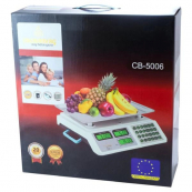 Весы торговые электронные до 50 кг Crownberg CB-5006, Весы торговые до 50 кг, Настольные торговый весы. Изображение №6