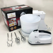 Миксер Crownberg CB-7320 ручной с подставкой и емкостью 2л 300 Вт на 7 скоростей, кухонный тестомес. Изображение №2