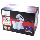 Миксер Crownberg CB-7320 ручной с подставкой и емкостью 2л 300 Вт на 7 скоростей, кухонный тестомес. Изображение №8