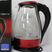 Электрочайник Crownberg Cb-9114 1.7 л стеклянный электрический чайник Crownberg. Изображение №12