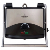 Гриль прижимной Crownberg CB-1067, Электрический контактный гриль для дома с терморегулятором 2000Вт. Изображение №3