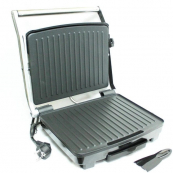 Гриль прижимной Crownberg CB-1067, Электрический контактный гриль для дома с терморегулятором 2000Вт. Изображение №6