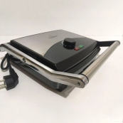 Гриль прижимной Crownberg CB-1067, Электрический контактный гриль для дома с терморегулятором 2000Вт. Изображение №9