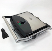 Гриль прижимной Crownberg CB-1067, Электрический контактный гриль для дома с терморегулятором 2000Вт. Изображение №22