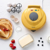 Вафельниця кругла Magio MG-397 1 секція 750 Вт, Електровафельниця для тонких вафель, електрична. Зображення №3