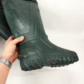 Чоботи якісні гумові утеплені високі 42р 28см, Гумове рибальське взуття, Чоловічі чоботи. Зображення №2