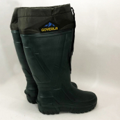 Чоботи якісні гумові утеплені високі 42р 28см, Гумове рибальське взуття, Чоловічі чоботи. Зображення №9