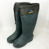 Сапоги качественные резиновые утепленные высокие 44р 29см, резиновые сапоги мужские рабочие. Изображение №4