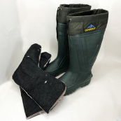 Сапоги качественные резиновые утепленные высокие 44р 29см, резиновые сапоги мужские рабочие. Изображение №6