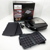 Мультимейкер Crownberg CB-1075 3 В 1 Гриль Сендвичница Вафельница. Изображение №2