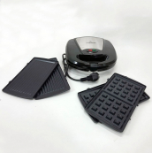 Мультимейкер Crownberg CB-1075 3 В 1 Гриль Сендвичница Вафельница. Изображение №23