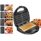 Мультимейкер 4 В 1 Crownberg CB-1074 750Вт Гриль Сендвичница Вафельница Орешница. Изображение №8 Мультимейкер 4 В 1 Crownberg CB-1074 750Вт Гриль Сендвичница Вафельница Орешница. Изображение №8