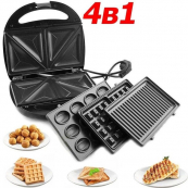Мультимейкер 4 В 1 Crownberg CB-1074 750Вт Гриль Сендвичница Вафельница Орешница. Изображение №31 Мультимейкер 4 В 1 Crownberg CB-1074 750Вт Гриль Сендвичница Вафельница Орешница. Изображение №31