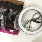 Кольцевая лампа 26 см, лампа для тик тока tiktok, селфи лампа с держателем для телефона. Зображення №3