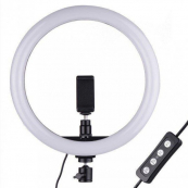 Кольцевая лампа 26 см, лампа для тик тока tiktok, селфи лампа с держателем для телефона. Зображення №11