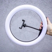 Кольцевая лампа 26 см, лампа для тик тока tiktok, селфи лампа с держателем для телефона. Зображення №25