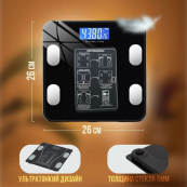 Розумні смарт-ваги Scale TY-619 електронні з додатком на телефон LCD-дисплей загартоване скло. Зображення №5