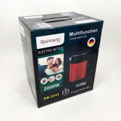 Електрочайник дисковий Rainberg RB-2244 2000 Вт 2л, електронний чайник, дисковий чайник. Колір: червоний. Зображення №4