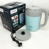 Електрочайник дисковий Rainberg RB-2244 2000 Вт 2л, стильний електричний чайник. Колір: блакитний. Зображення №2 Електрочайник дисковий Rainberg RB-2244 2000 Вт 2л, стильний електричний чайник. Колір: блакитний. Зображення №2