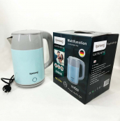 Електрочайник дисковий Rainberg RB-2244 2000 Вт 2л, стильний електричний чайник. Колір: блакитний. Зображення №8 Електрочайник дисковий Rainberg RB-2244 2000 Вт 2л, стильний електричний чайник. Колір: блакитний. Зображення №8