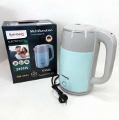 Електрочайник дисковий Rainberg RB-2244 2000 Вт 2л, стильний електричний чайник. Колір: блакитний. Зображення №10 Електрочайник дисковий Rainberg RB-2244 2000 Вт 2л, стильний електричний чайник. Колір: блакитний. Зображення №10